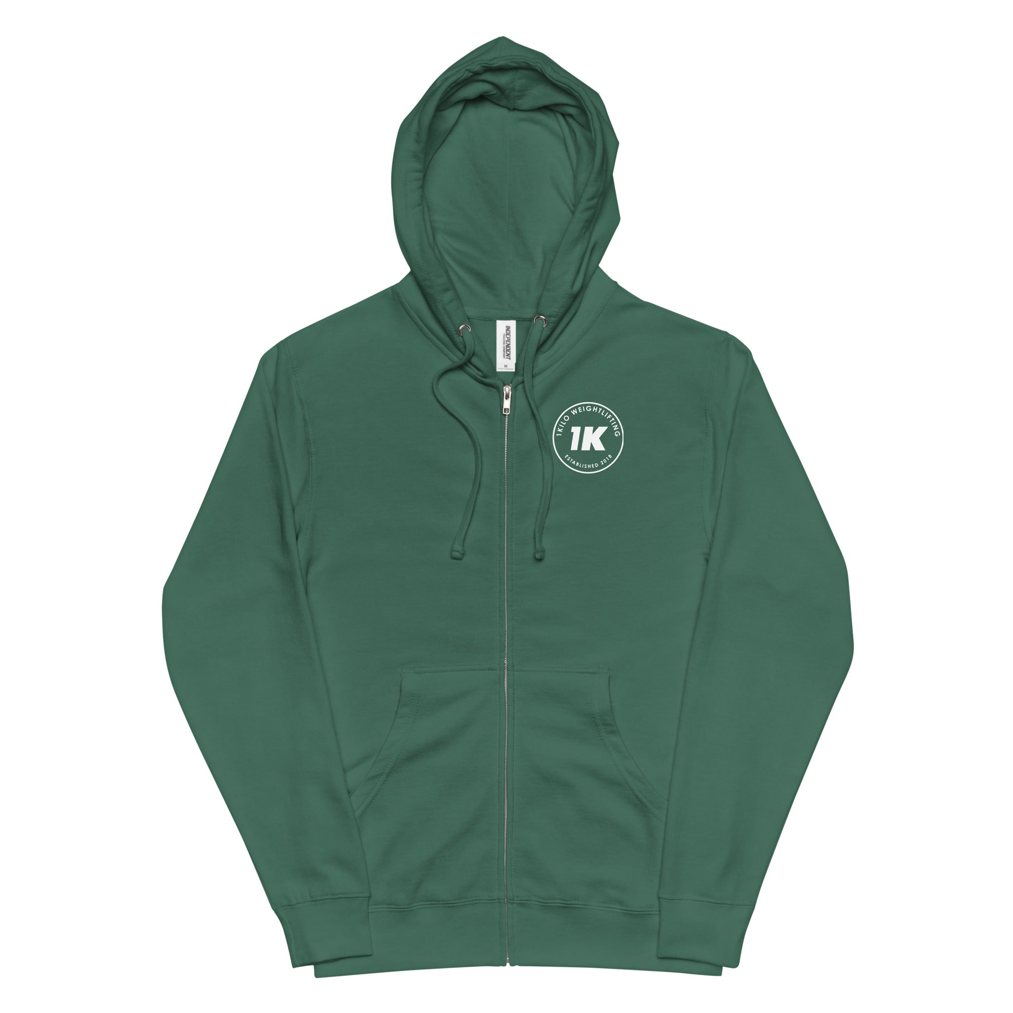 Emerald green 2024 zip up hoodie